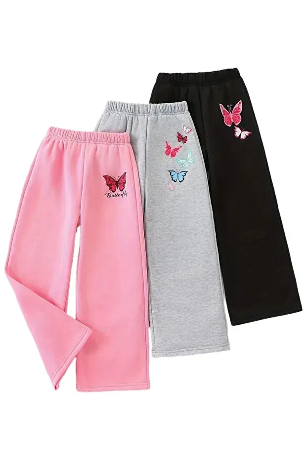 Детский комплект спортивных штанов для девочек с принтом 3-piece tracksuit set Nplstore, Gripembesiyah1