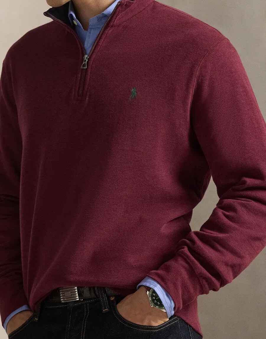 Толстовка Polo Ralph Lauren винно-красного цвета — фото 3