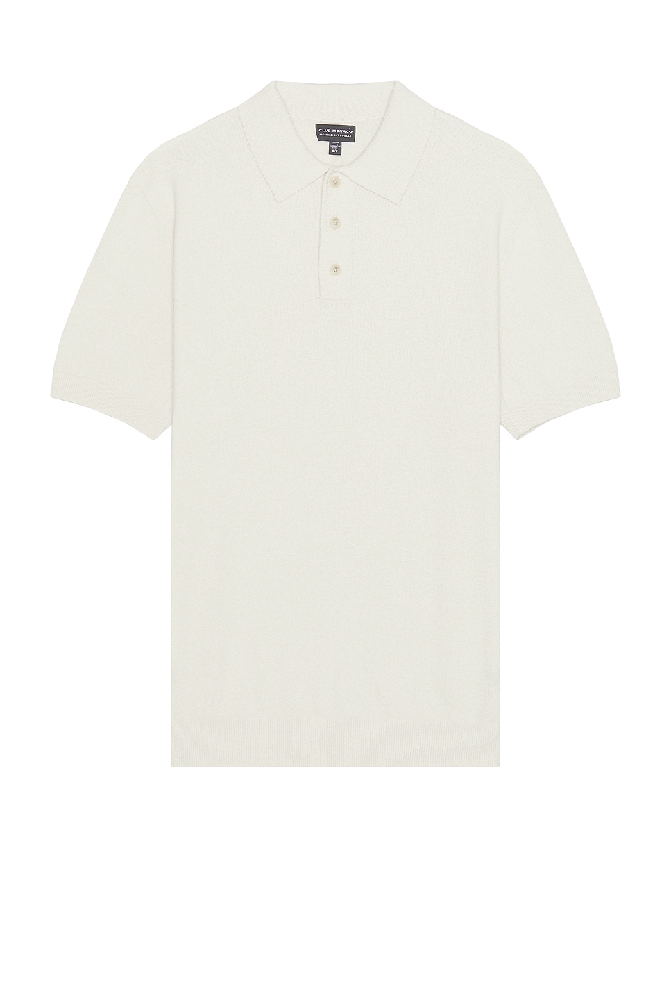 

Поло из букле с коротким рукавом Club Monaco, белый