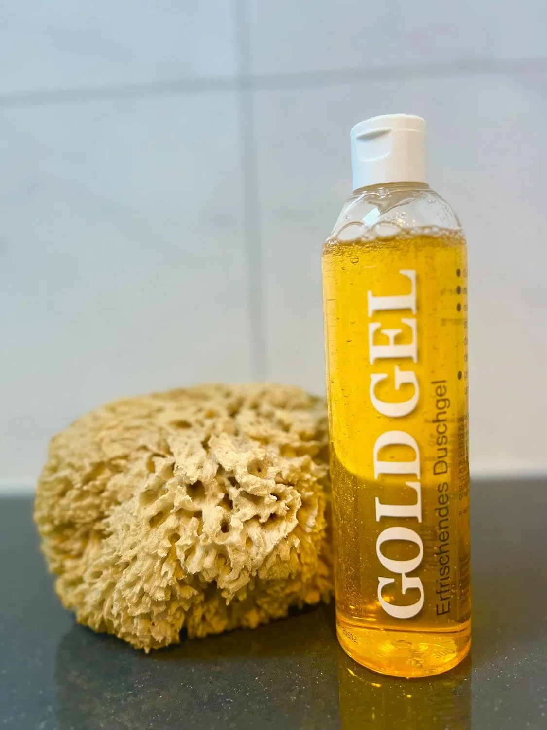 Гель для душа GoldGel, 2 в 1 для кожи и волос, pH нейтральный, биоразлагаемый, 300 мл, Sonntagseifen — фото 4