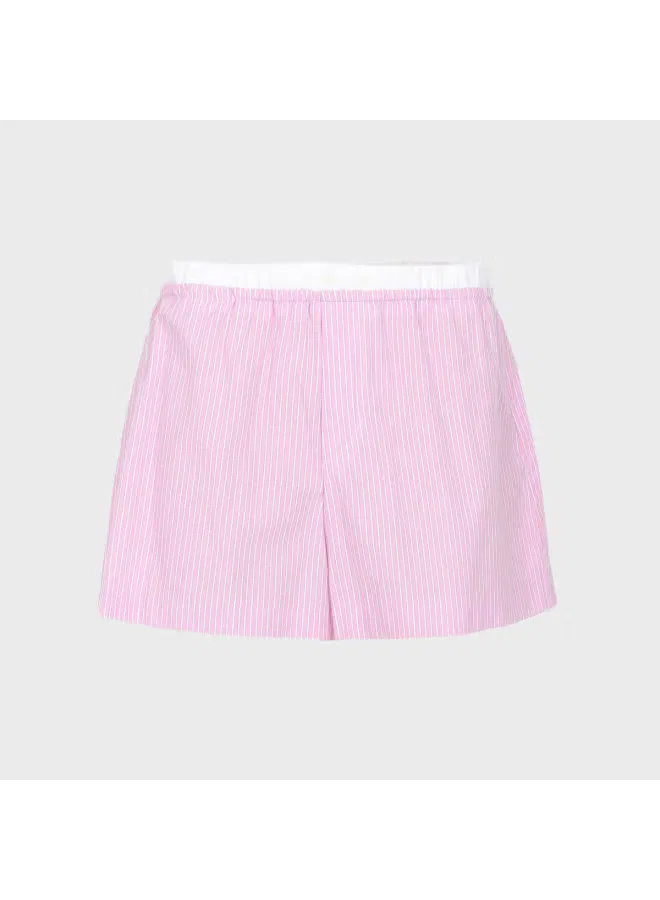Шорты с цветными блоками Zara, белый/лиловый — фото 2