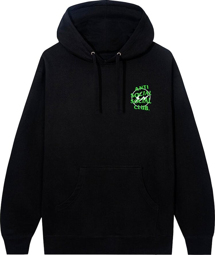 

Худи Anti Social Social Club x Fragment Precious Petals Hoodie 'Black/Green', черный