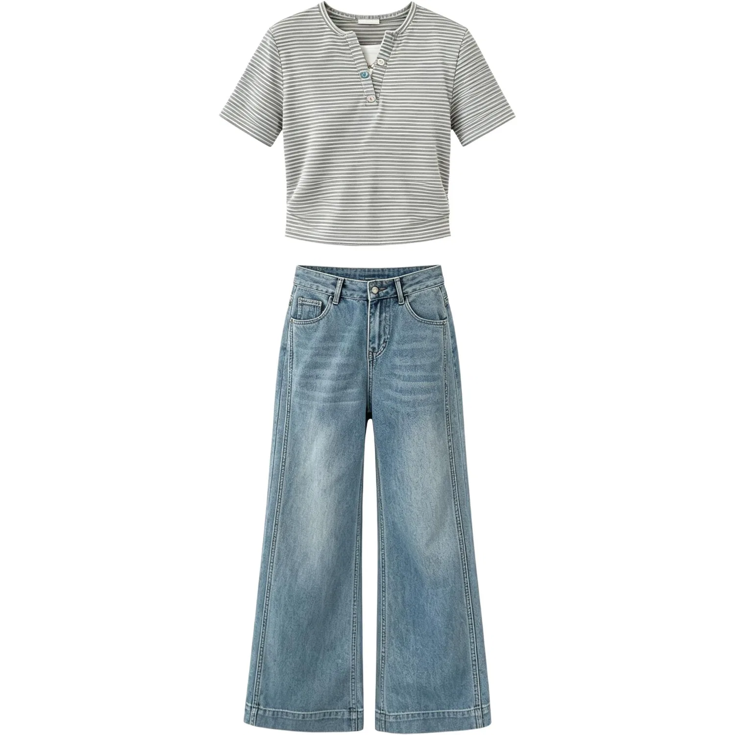 Детские джинсы с принтом Henry Collar MADALLO, Jeans