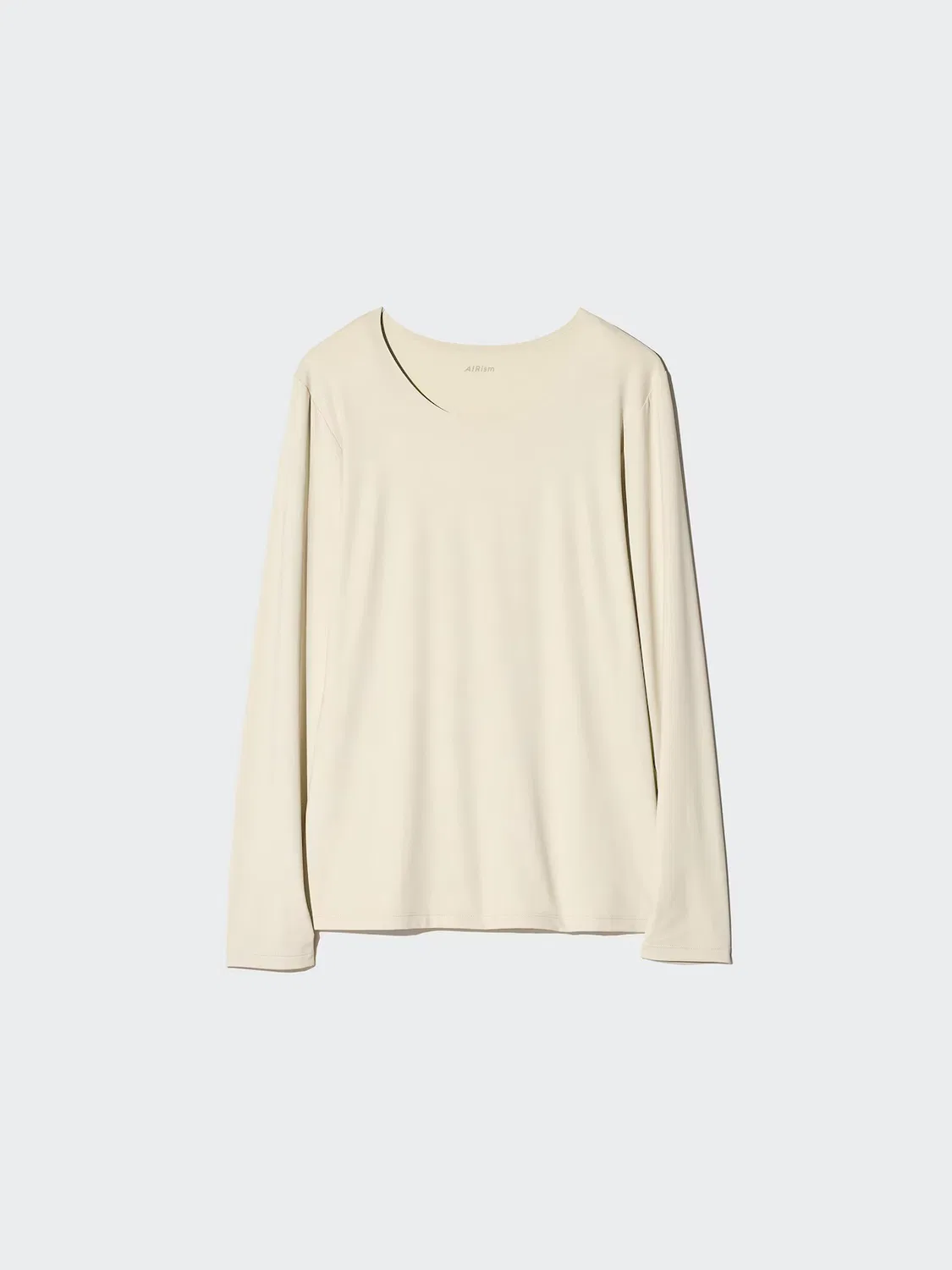 Футболка Uniqlo Airism dry-ex с защитой от УФ-излучения, длинный рукав, серый — фото 4