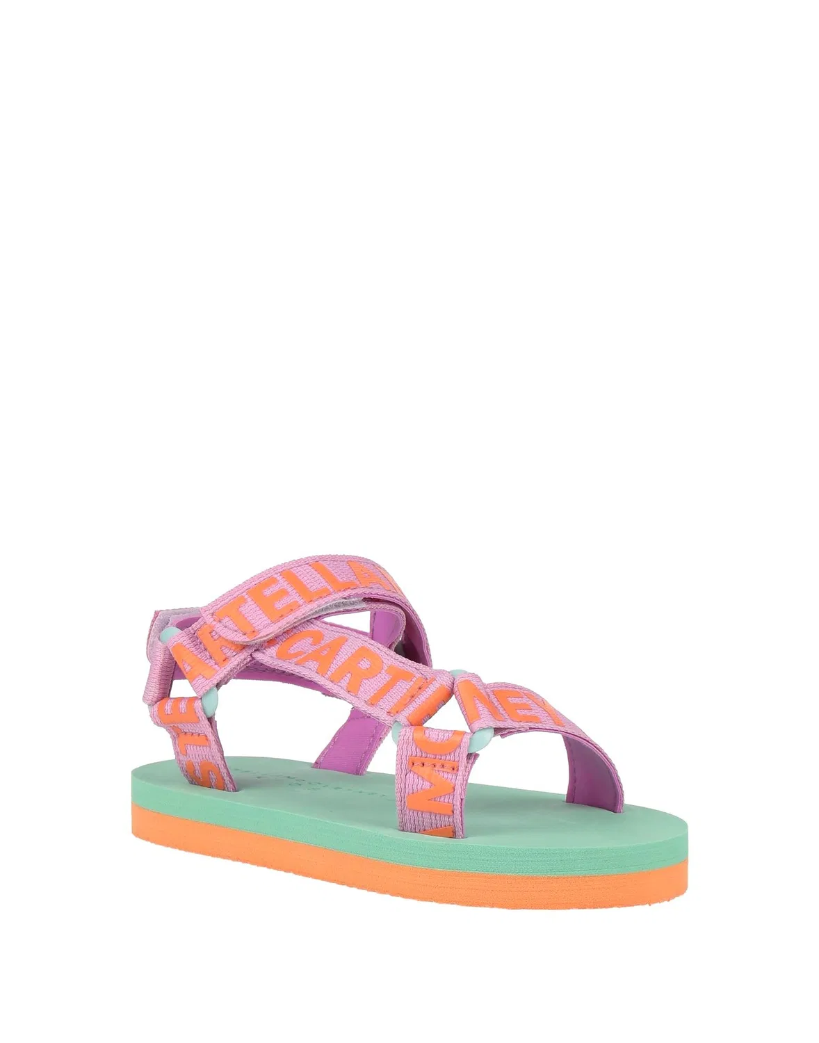 Детские сандалии для девочек с принтом Stella McCartney Kids, сиреневый — фото 2