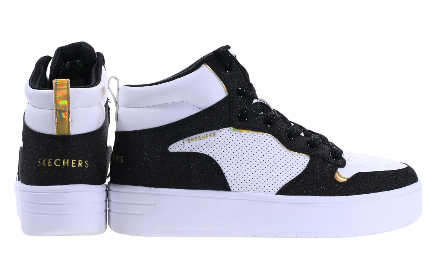 Детские кроссовки с блеском Skechers Court High-Shine, Bunt — фото 3