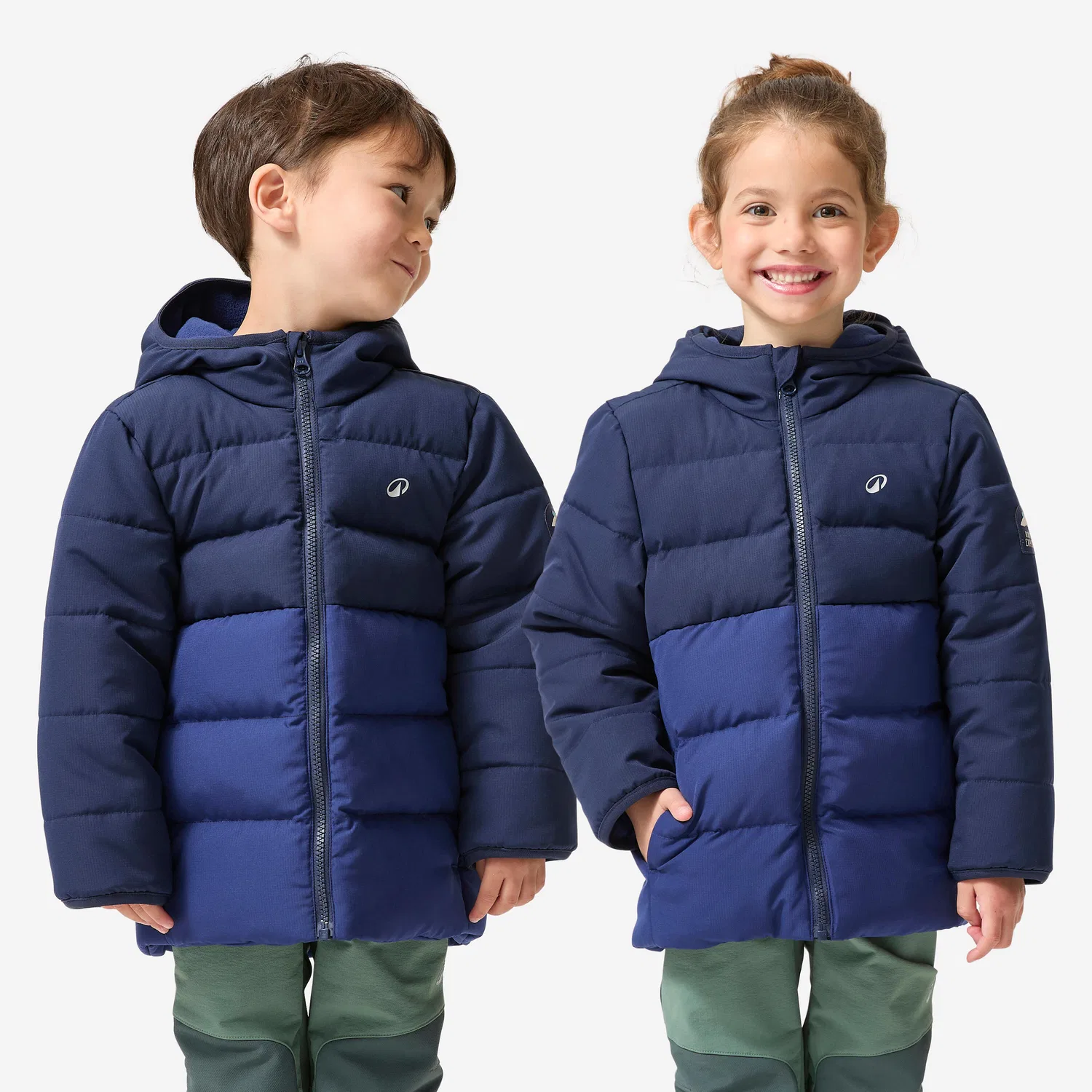 Детская утепленная куртка Wandern Quechua, Navyblau Stahlblau