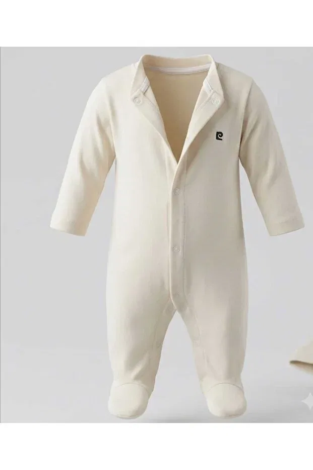 Детское боди-комбинезон для новорожденных с длинным рукавом Pierre Cardin, Beige — фото 2