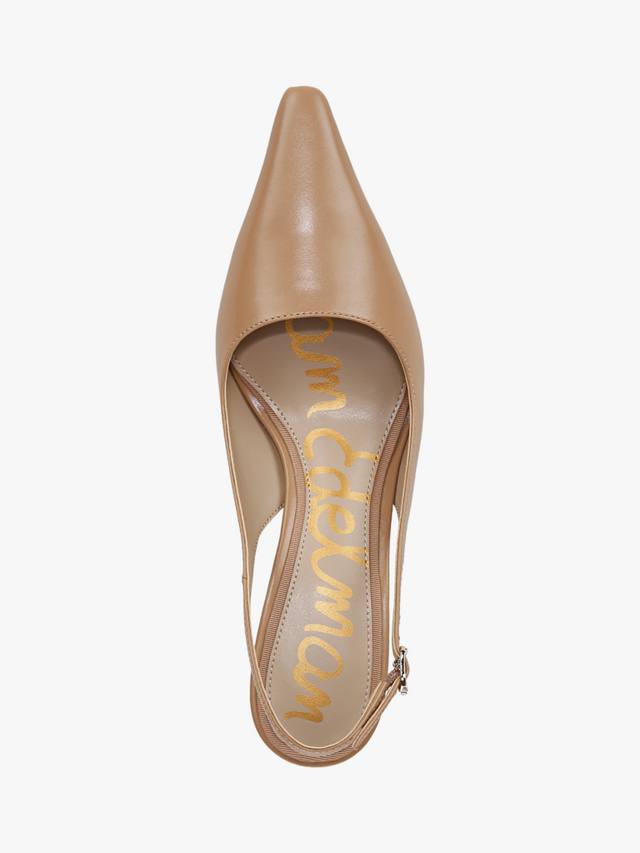 Туфли-лодочки bianka kitten на высоком каблуке с откидной спинкой Sam Edelman, цвет French Sand — фото 3