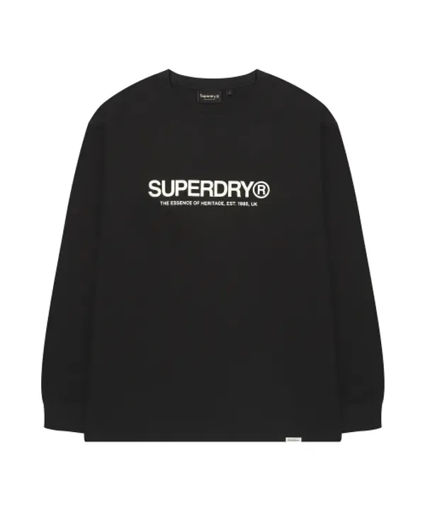 Футболка с длинным рукавом Essential, Superdry, черный