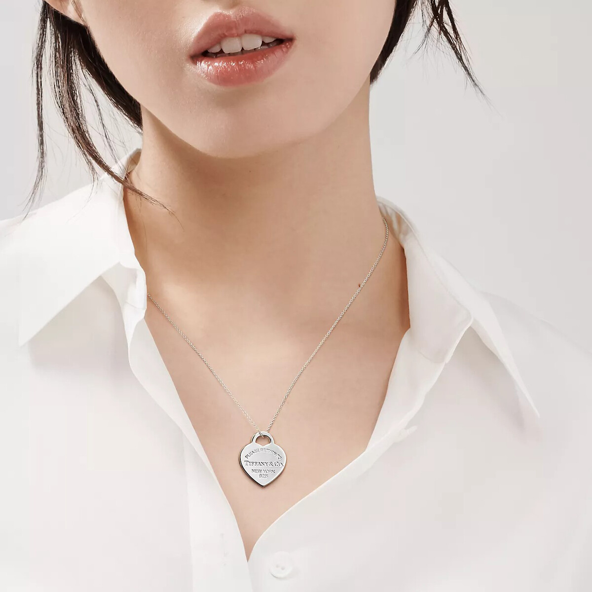 Серебряная подвеска Tiffany & Co. Return to Tiffany Heart Tag — фото 4
