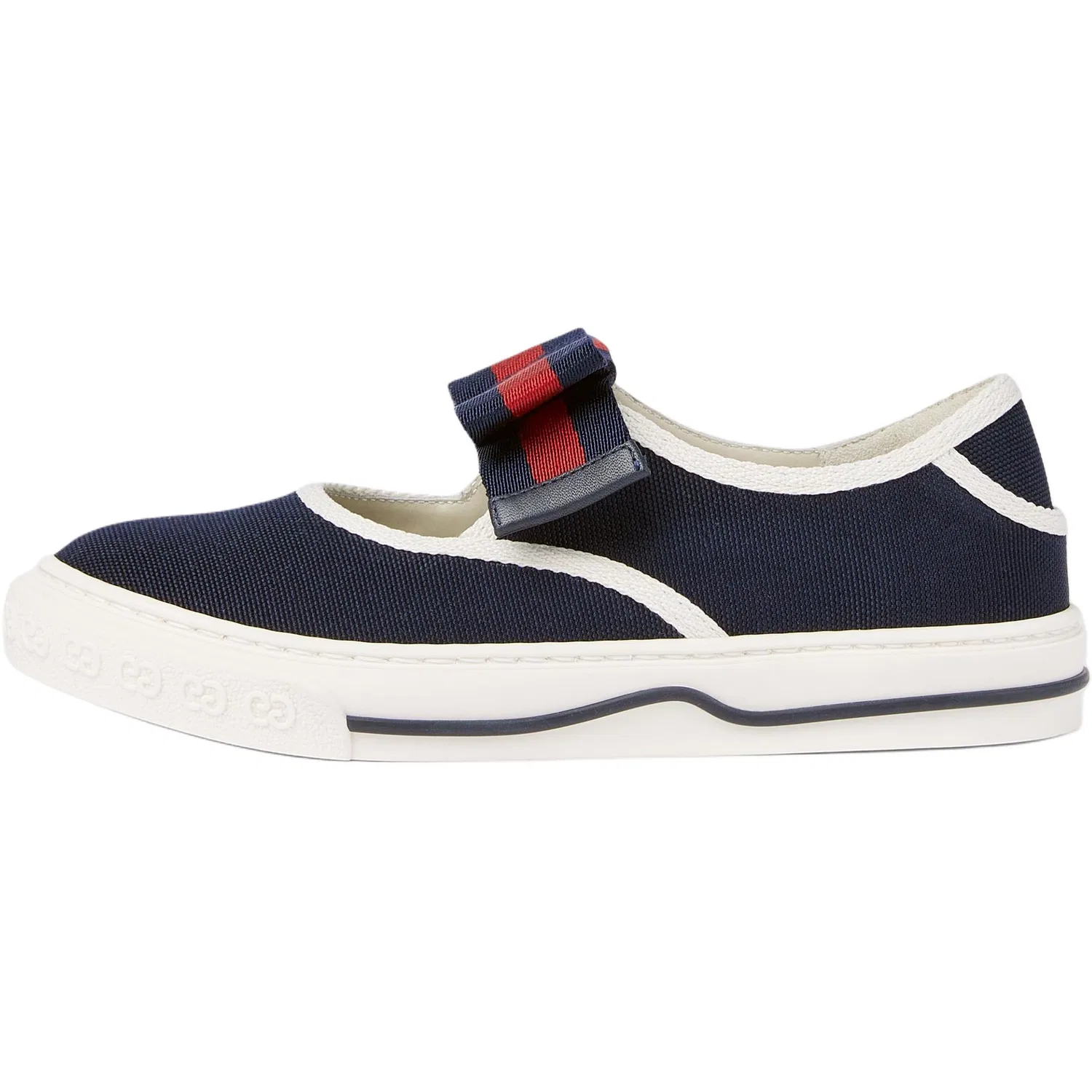 Детские кроссовки Gucci, низкий верх, хлопковый холст, Dark Blue