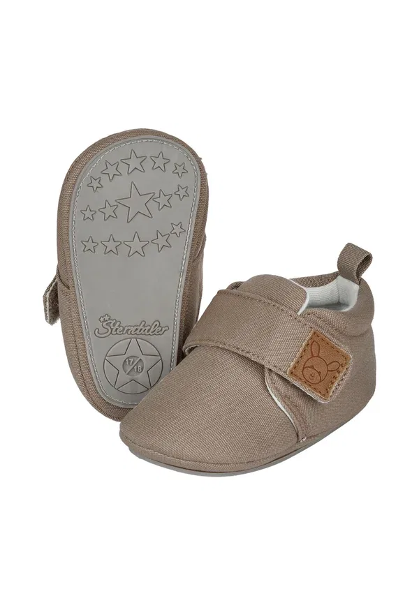 Обувь текстильная Krabbel uni first shoes Sterntaler Naturbraun, коричневый — фото 4