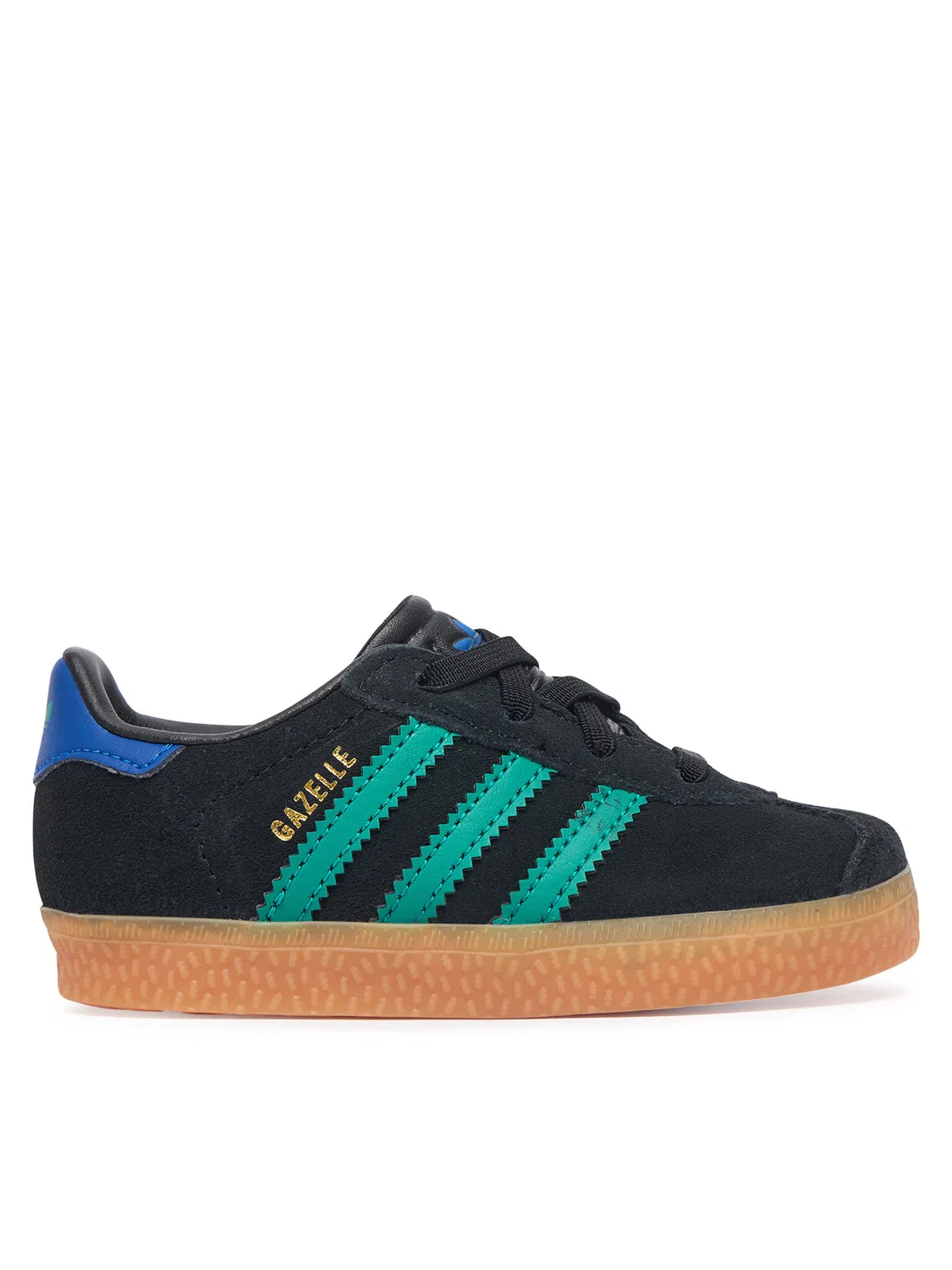 Кроссовки для мальчика Gazelle Comfort Closure Elastic Lace Adidas, черный