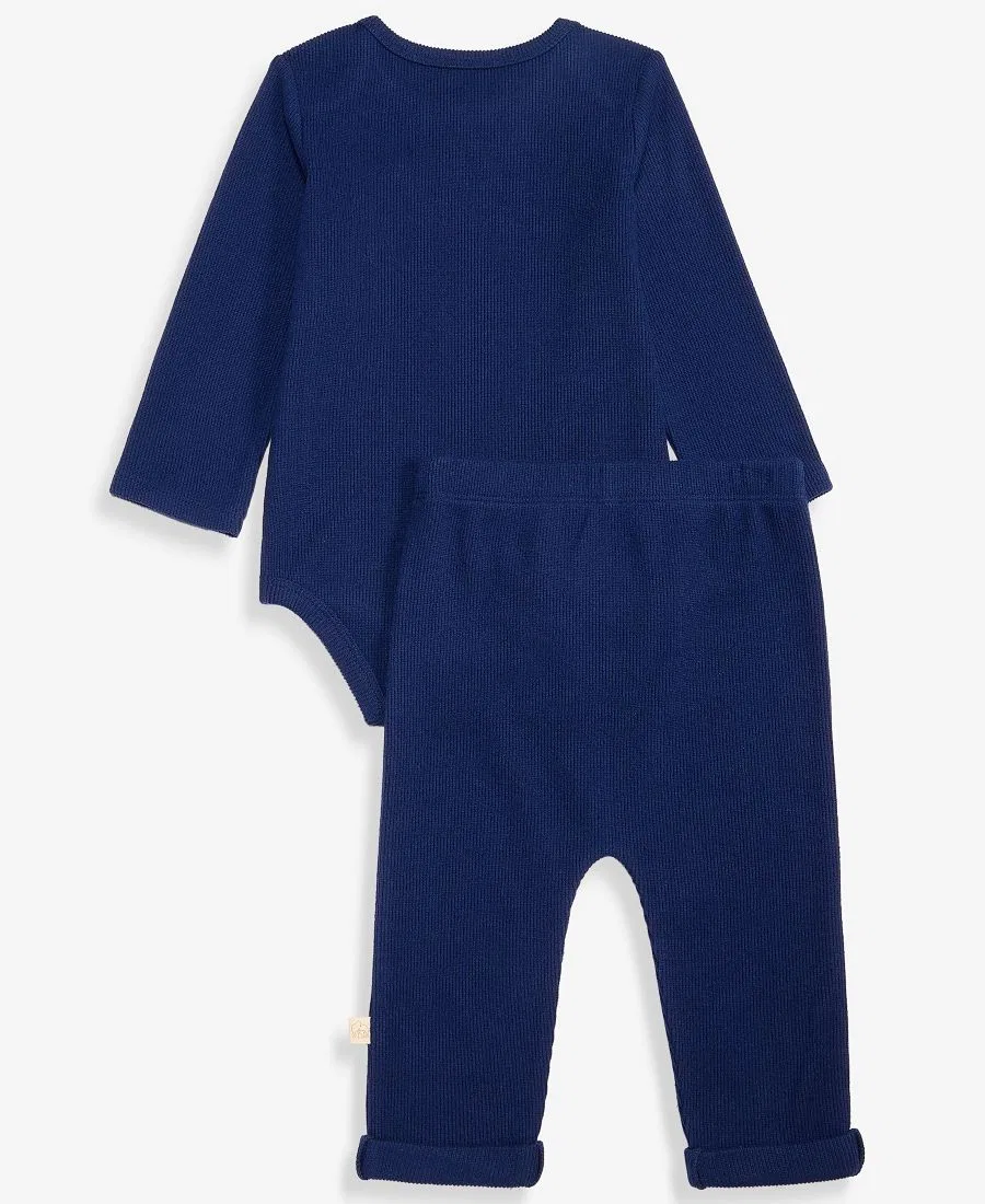 Комплект из боди и штанов Little Bro First Impressions, Navy Nautical — фото 2