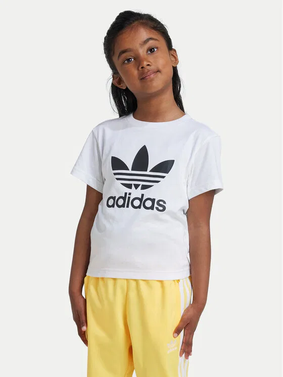 Футболка regular fit adicolor Trefoil Adidas, белый — фото 4