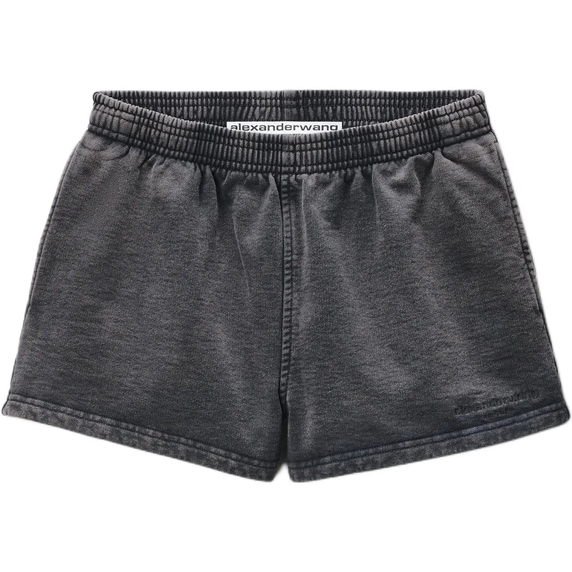 Женские шорты для бега на резинке, Black, Alexander Wang