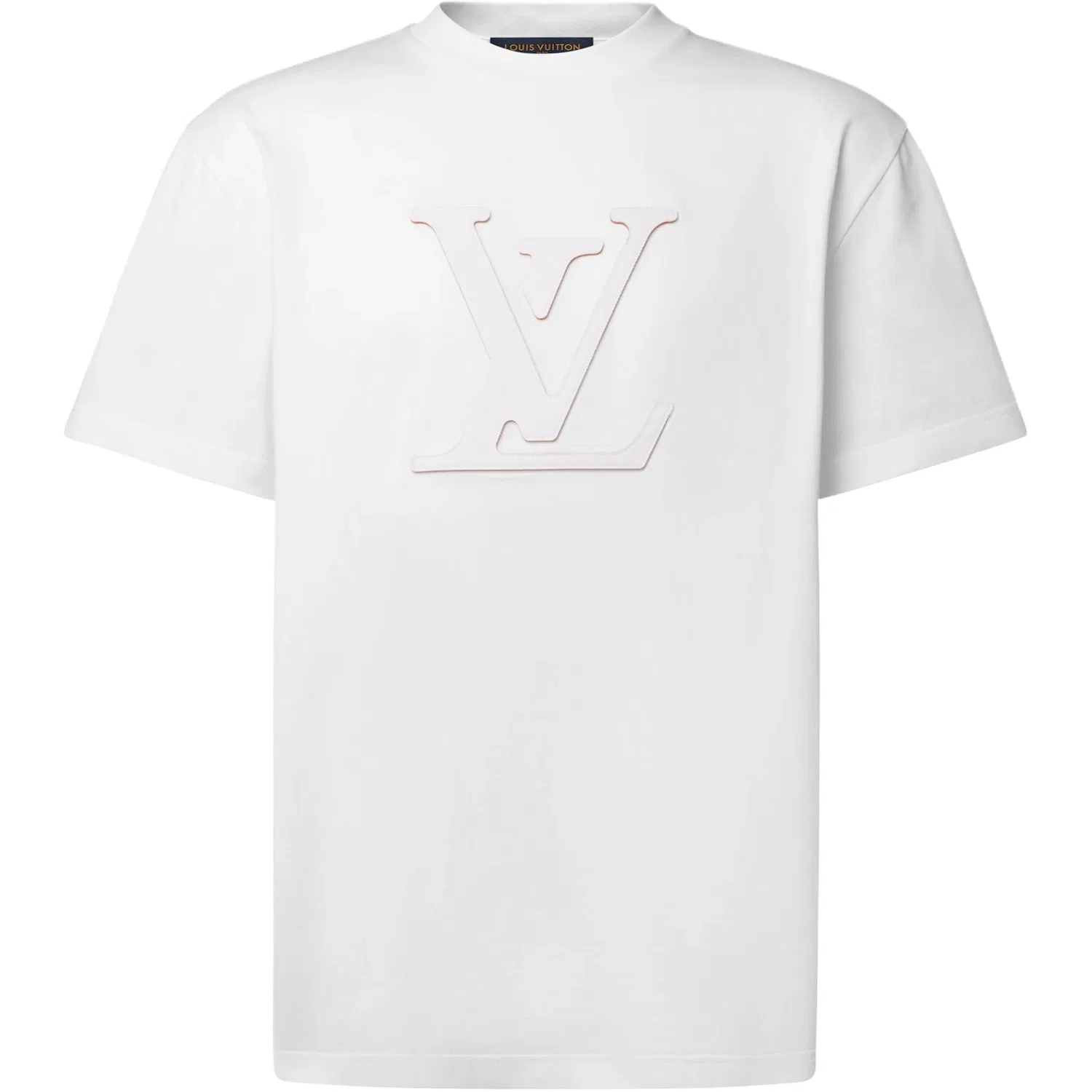 Мужская футболка с круглым вырезом, свободного кроя, White, LOUIS VUITTON