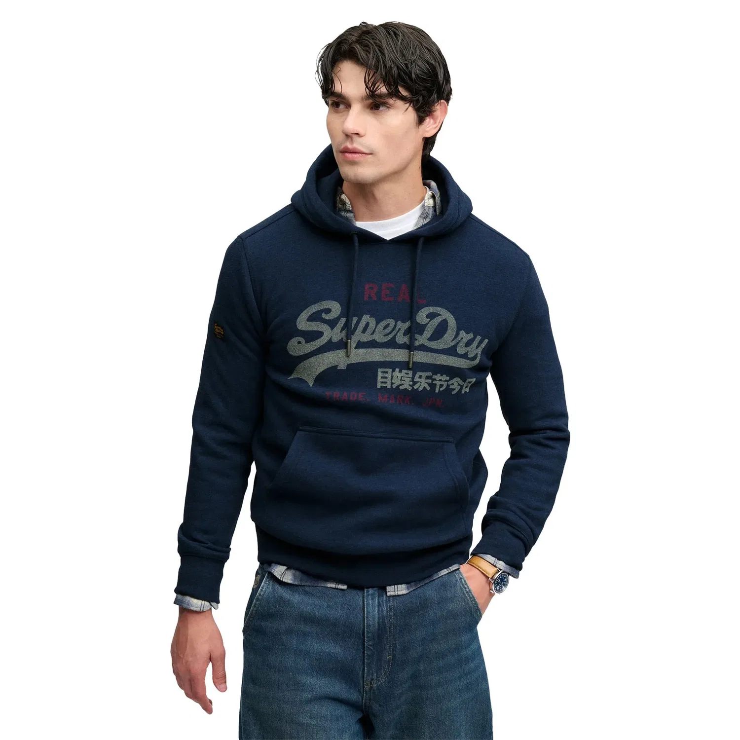 Свитшот темно-синий Superdry, Dunkelblau — фото 2