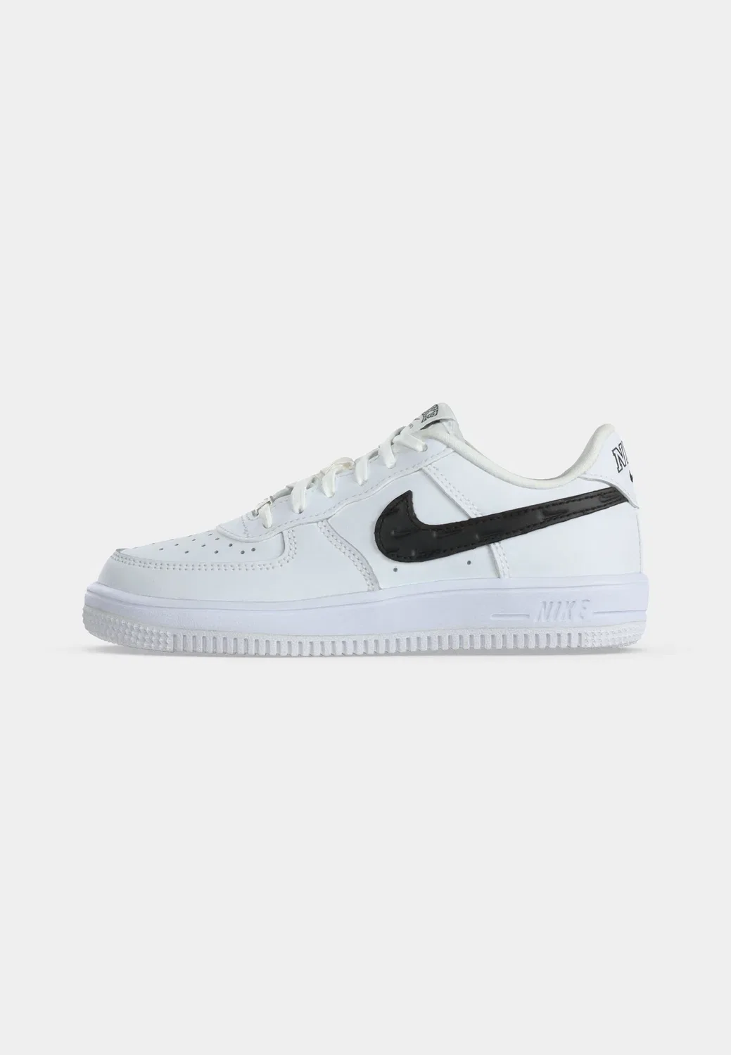 Кроссовки Force 1 Lace унисекс Nike Sportswear, White/Black — фото 2