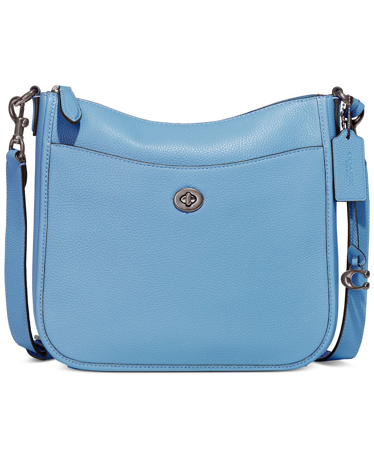 

Шезлонг через плечо pebble leather COACH