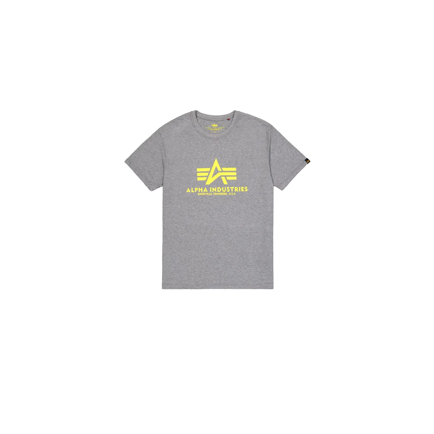 Детская хлопковая футболка Regular Fit Alpha Industries, Charcoal Heather — фото 4