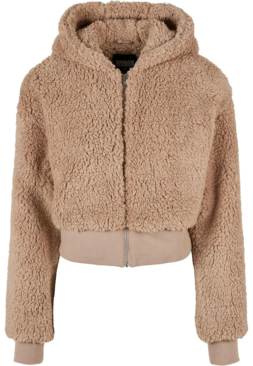 

Куртка всепогодная URBAN CLASSICS " Urban Classics Women's Ladies Short Oversized Sherpa Jacket" (1 шт.), с капюшоном, коричневый