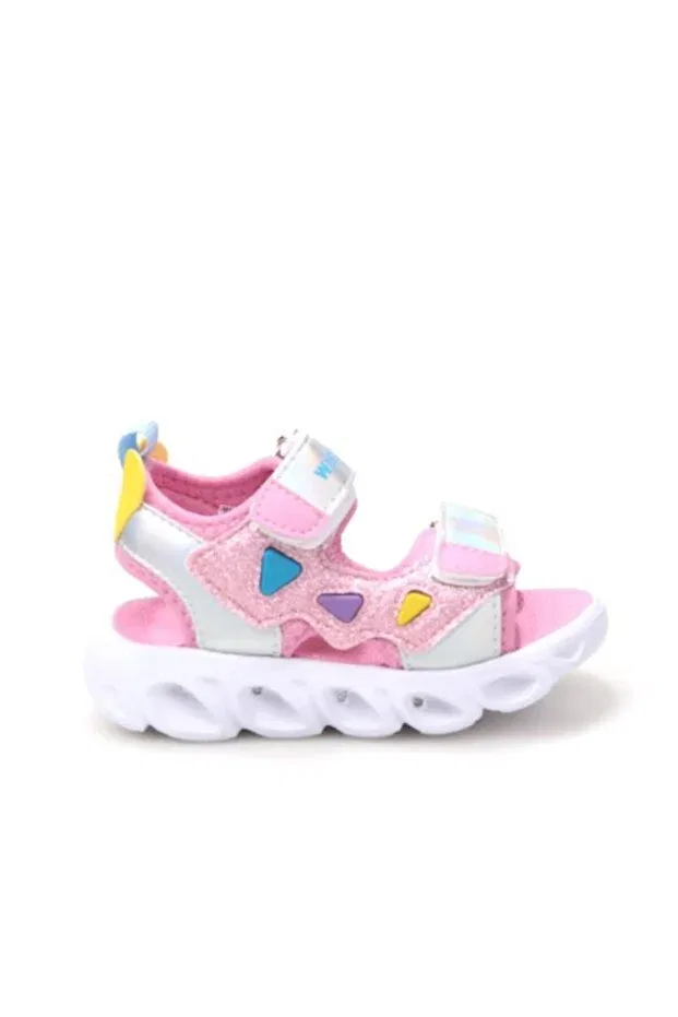 Детские сандалии для девочек с подсветкой Vetta 03155 Papuçcity, Pink