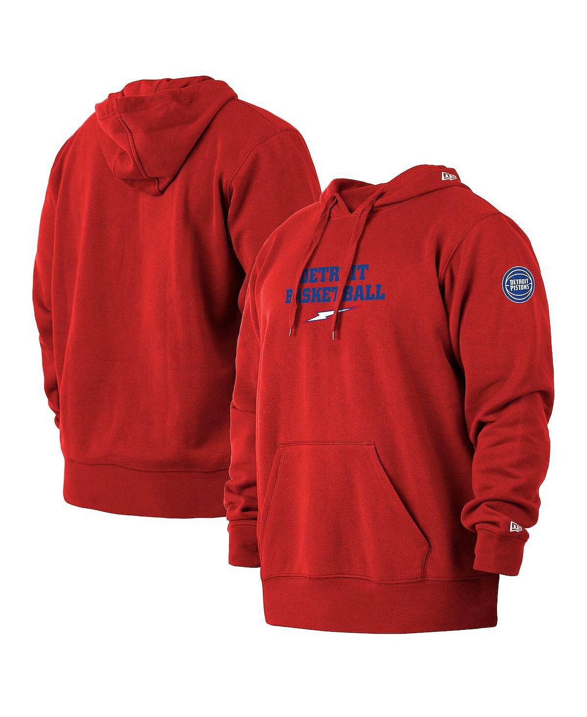 

Мужская красная худи detroit pistons 2021/22 city edition big and tall pullover New Era, красный