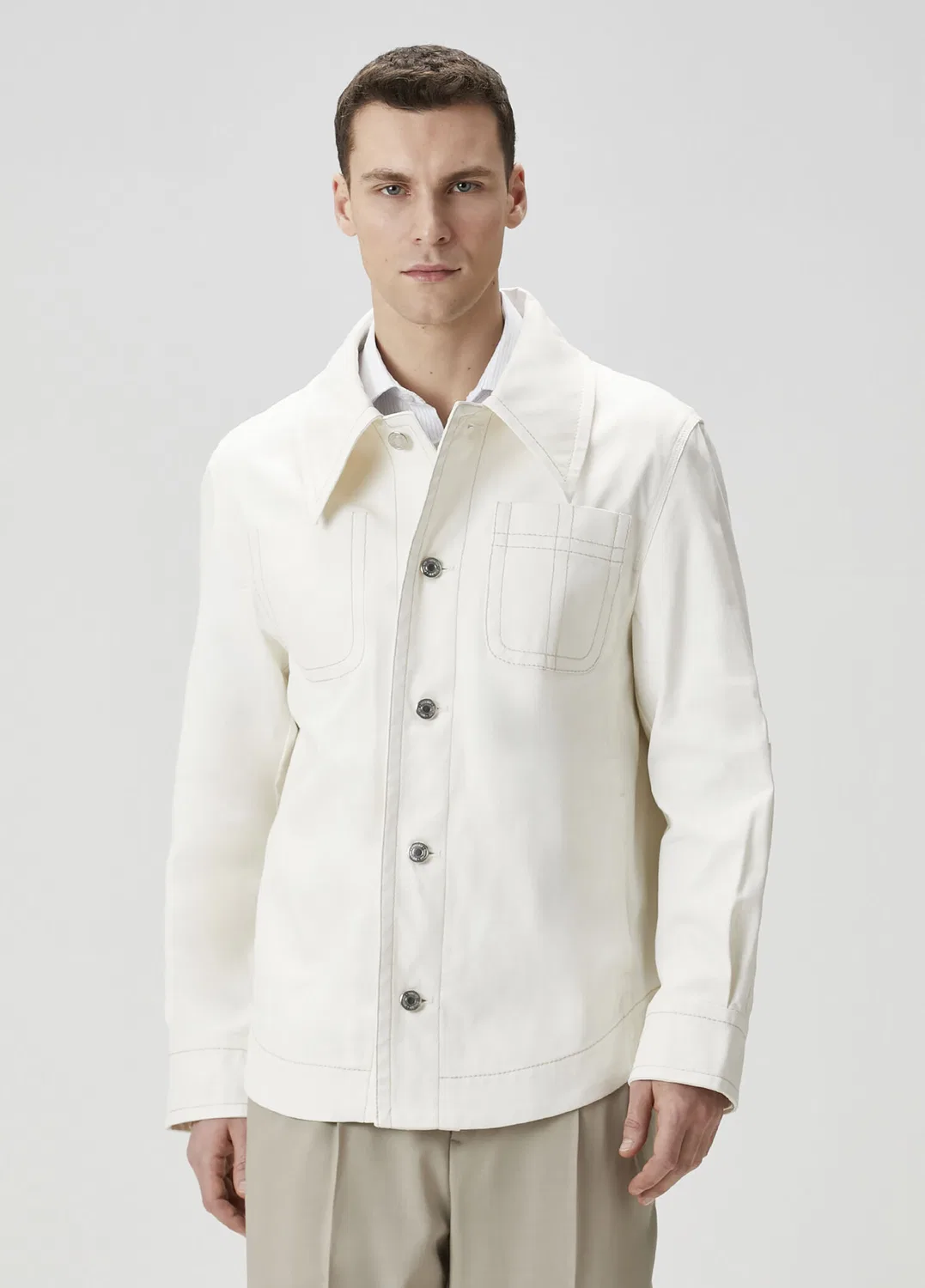 Классический пиджак Worker Ami Paris, white