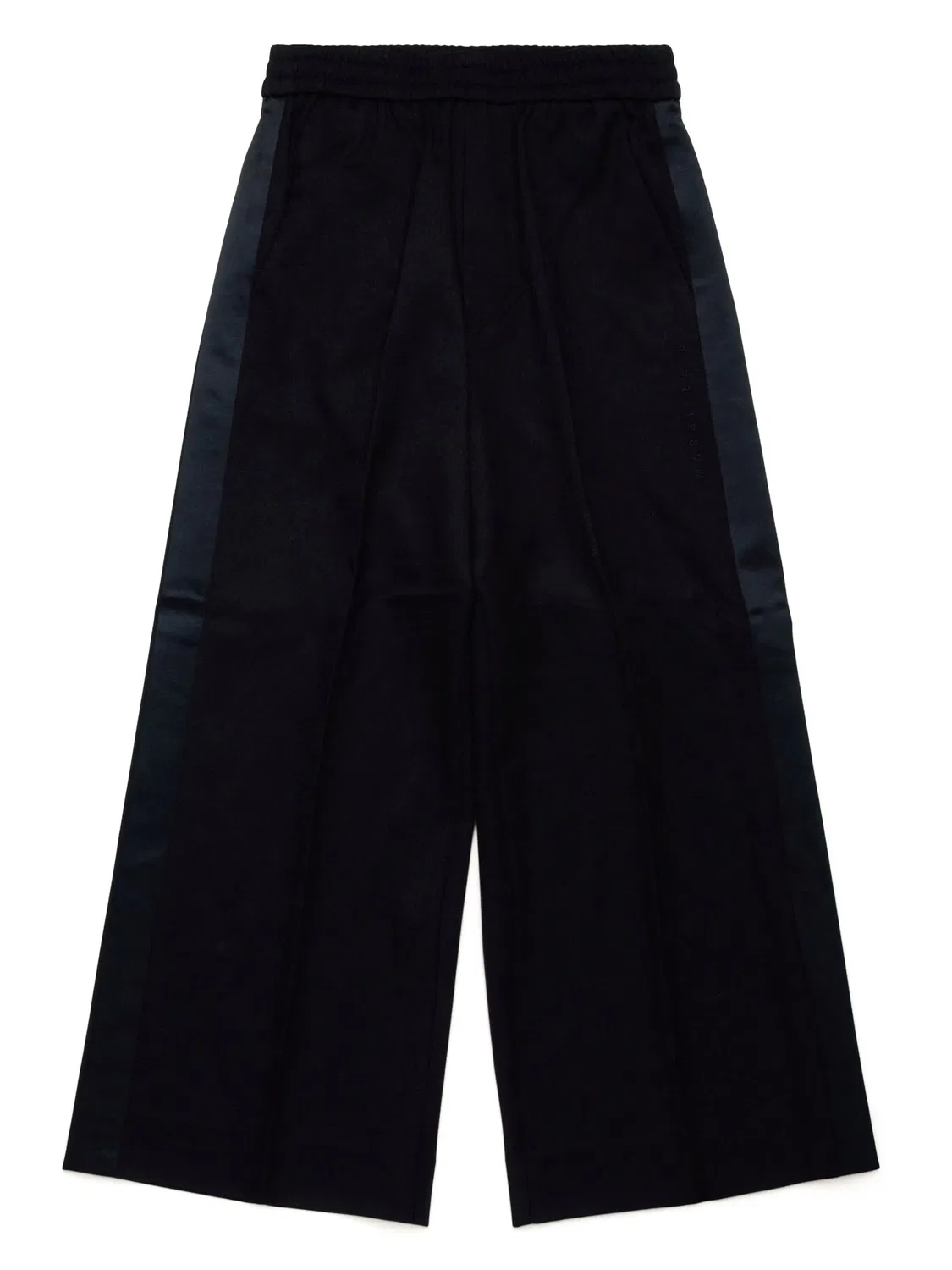 Широкие брюки с боковой полосой MM6 Maison Margiela, черный