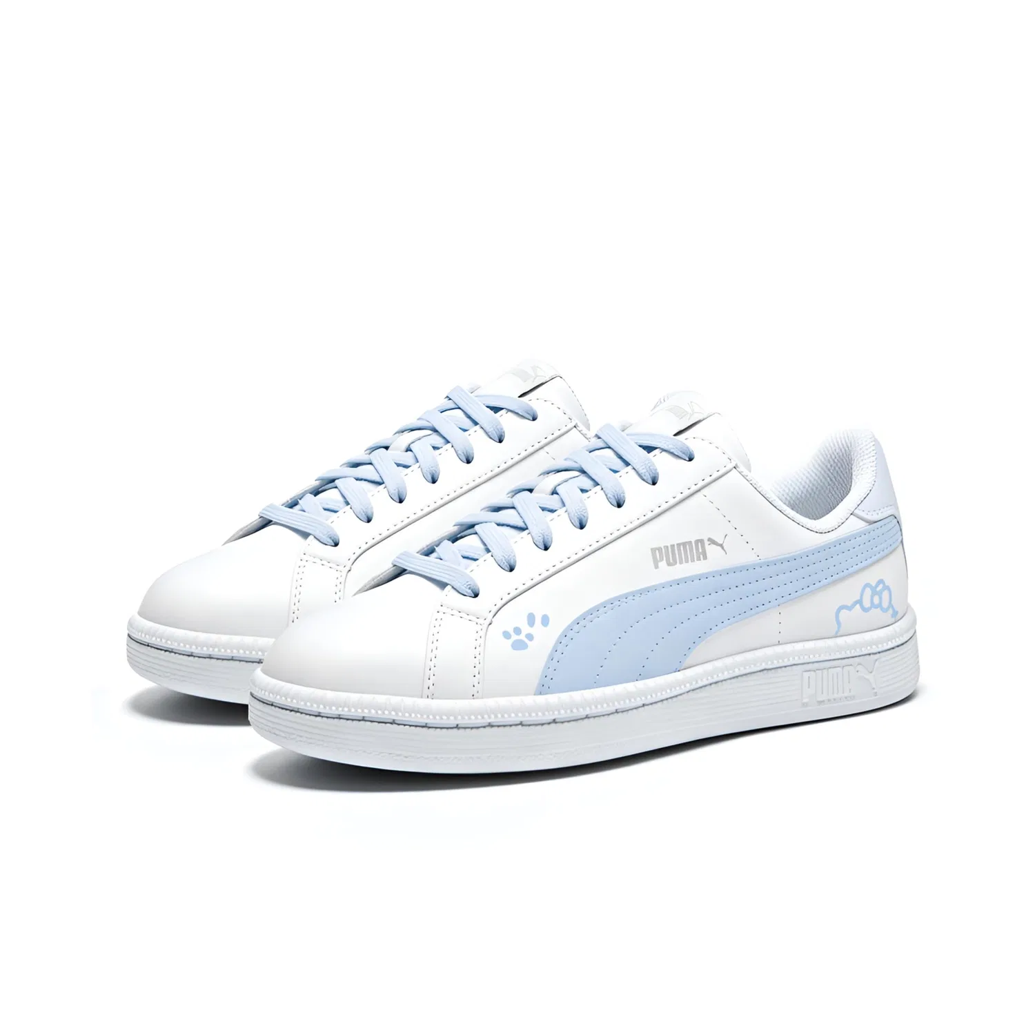 Скетбординг-кроссовки детские с принтом Ice Blue Valentine's Day Limited Edition PUMA, Ice Blue — фото 4