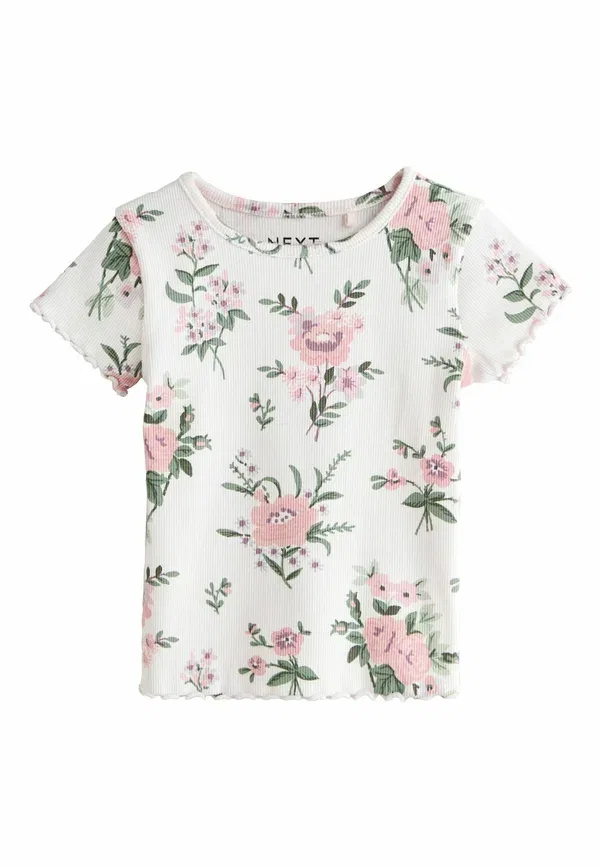 Комплект футболок с цветочным принтом Print T-shirt Next, pink, розовый — фото 3