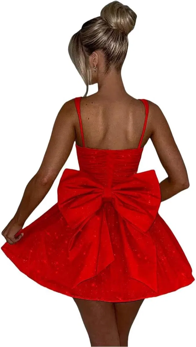 Женское коктейльное платье с пайетками Prom Dress, Red