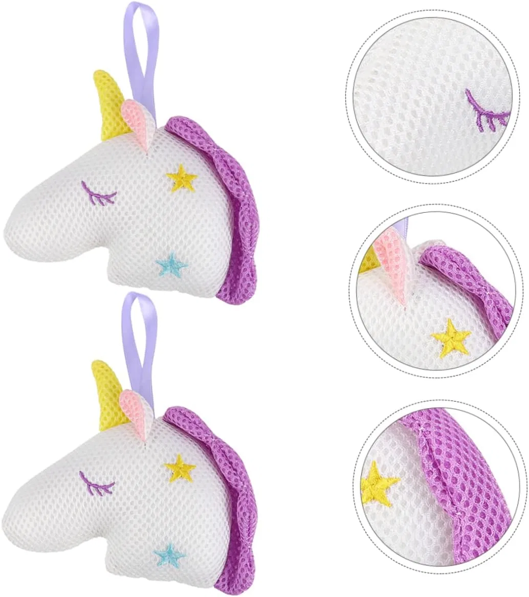 Мочалка для душа Unicorn, FRCOLOR, набор 6 шт, 16x10x5 см, Белый — фото 3