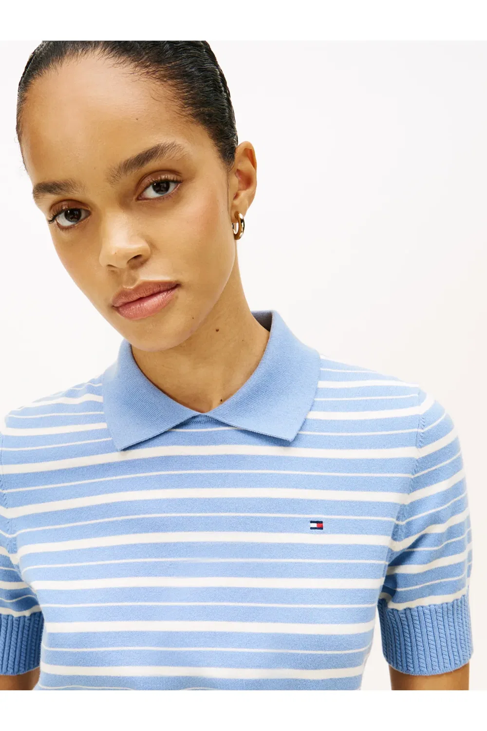 Свитшот с полосками Stripe GG Polo S/S Tommy Hilfiger, Blue — фото 2