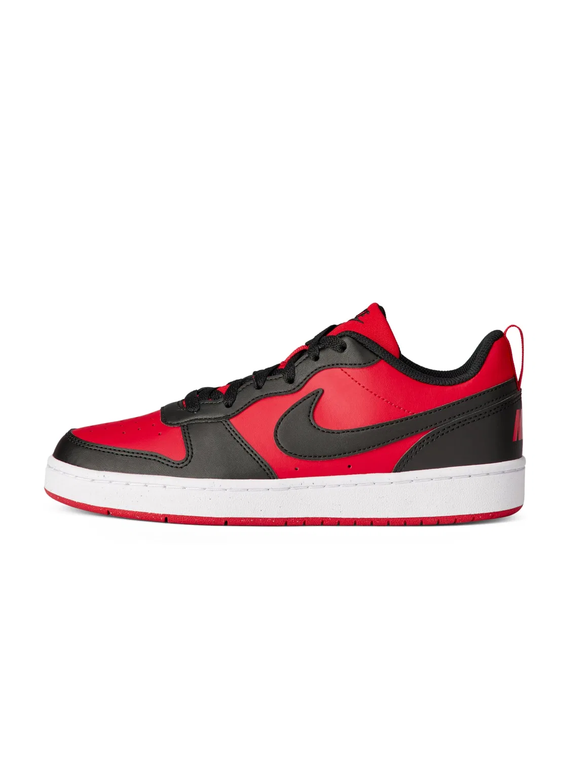 Детские кроссовки для мальчиков с повседневным стилем Court Borough Low Recraft NIKE, University Red Black White