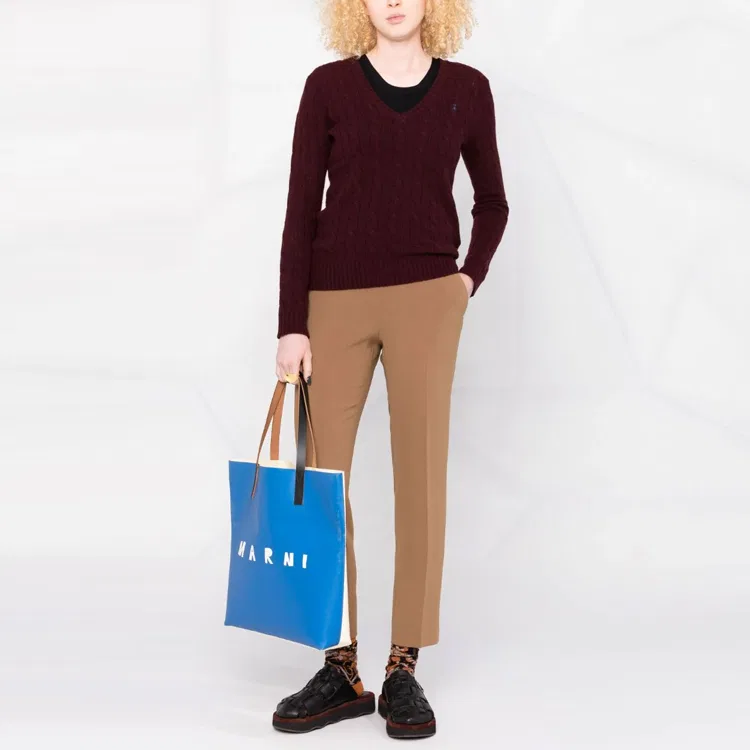 Женский кашемировый свитер Polo Ralph Lauren, Dark Red — фото 3