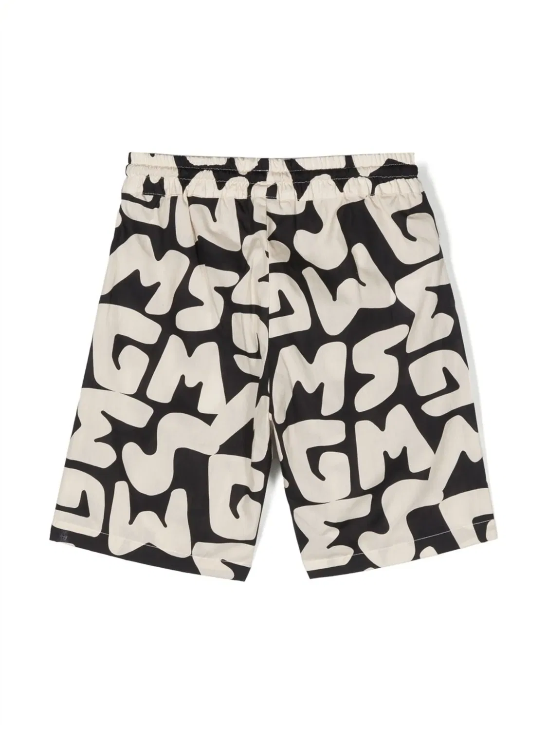 Шорты с граффити‑принтом MSGM, черно‑белый — фото 2