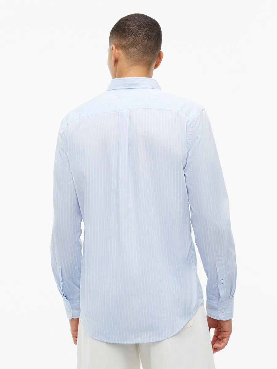 Рубашка на пуговицах TOMMY HILFIGER Regular fit Button Up Shirt 'Flex' светло-голубого цвета — фото 4