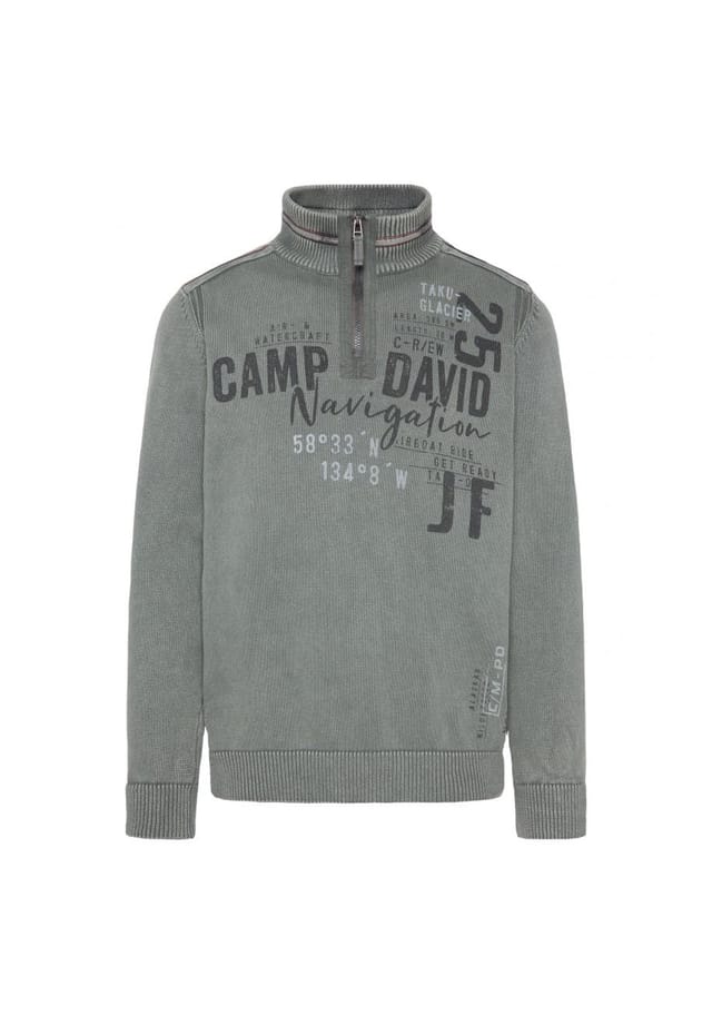 

Свитер вязаный свитер troyer Camp David, зеленый