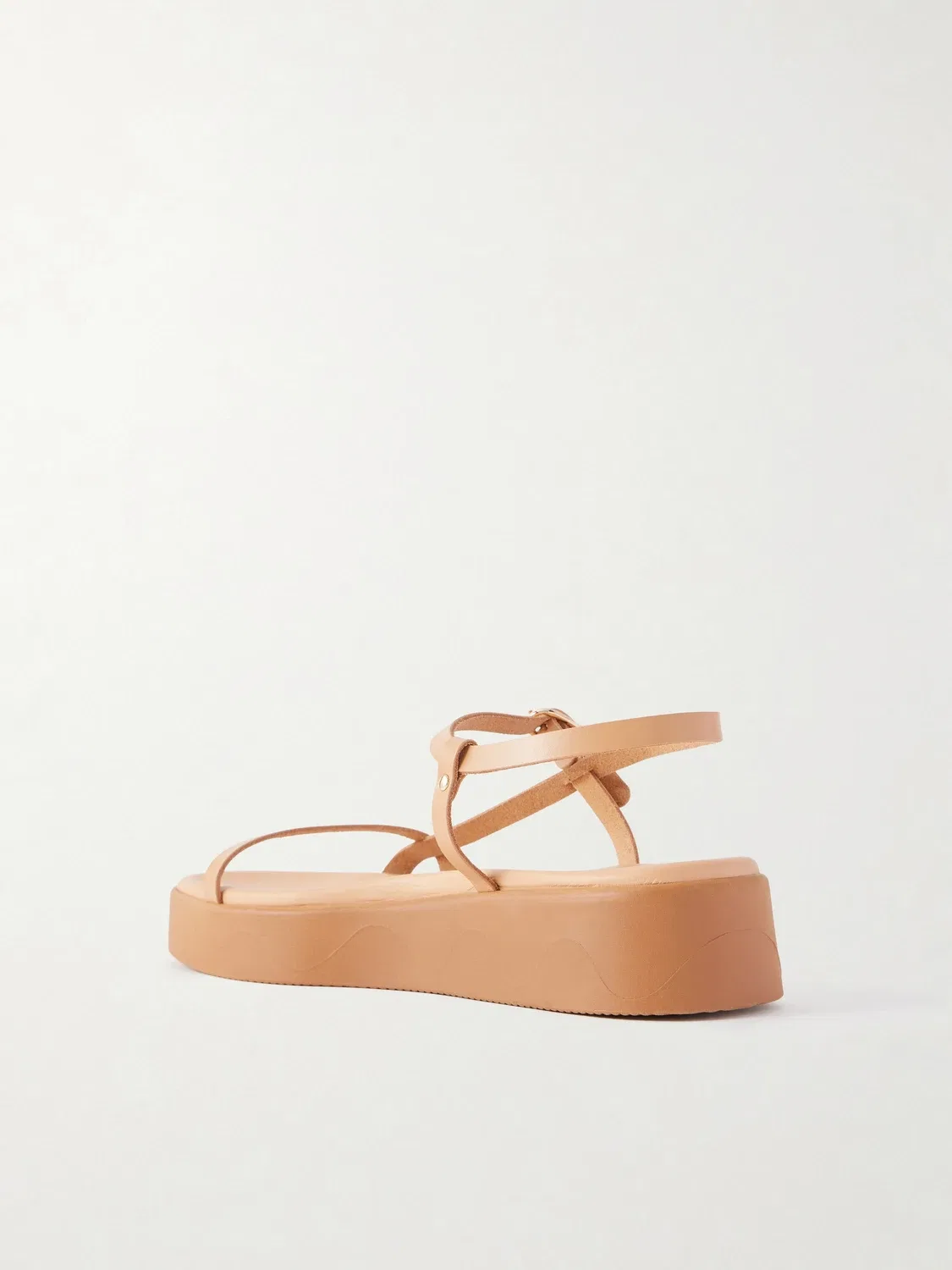 Сандалии на платформе из кожи Politia Ancient Greek Sandals, бежевый — фото 3