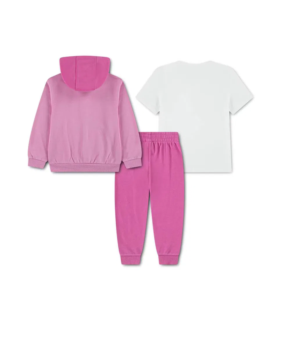 Комплект Nike Lifestyle из худи и футболки (2 предмета) - розовый — фото 2