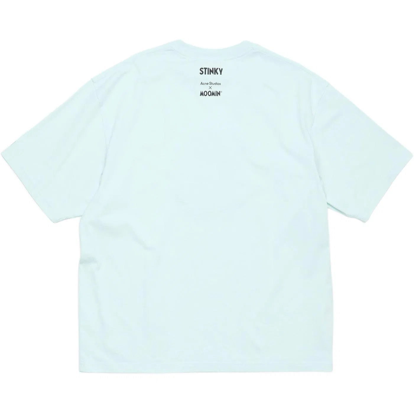 Женская футболка с принтом Acne Studios, Light Blue — фото 3
