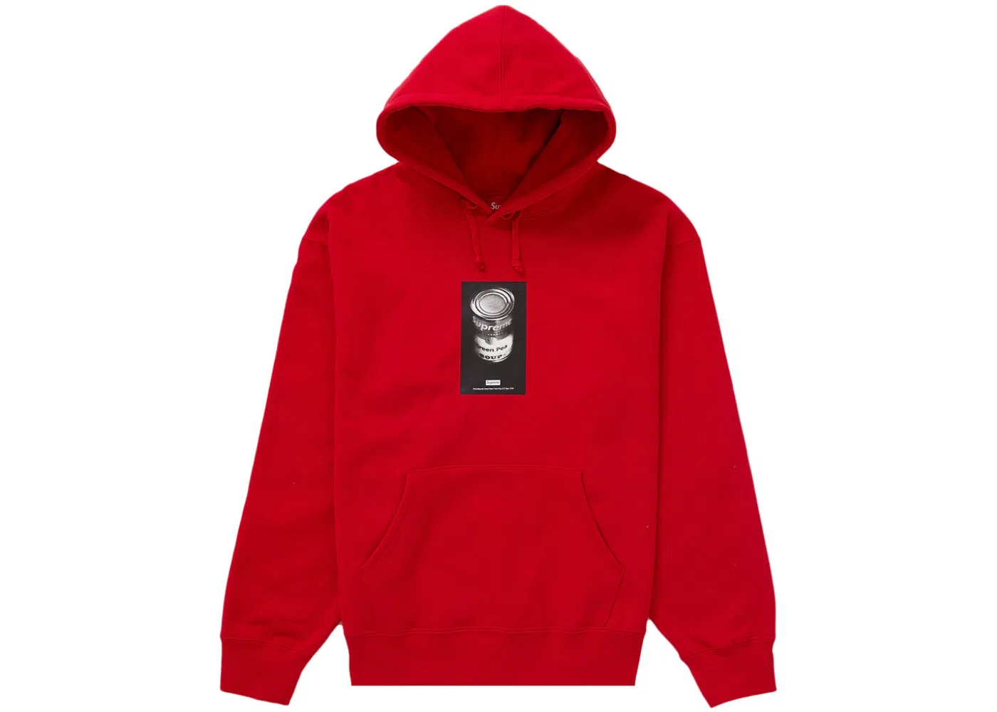 Мужской худи с принтом Supreme Soup Can Supreme, Red