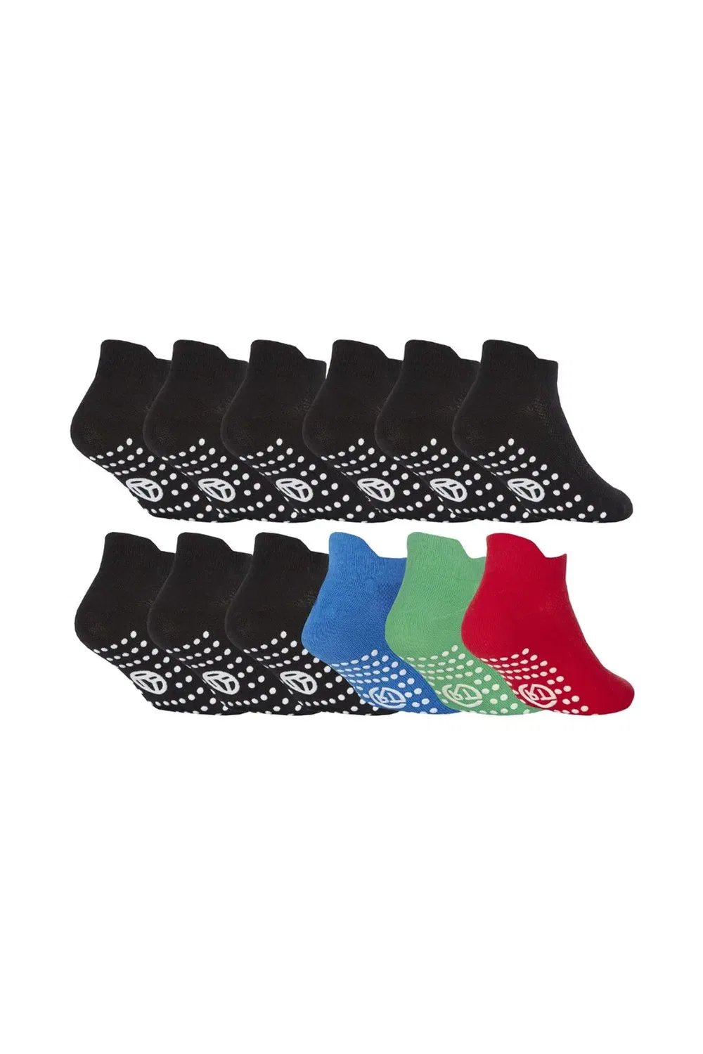 Комплект хлопковых носков с противоскользящими вставками Sock Snob, Multi