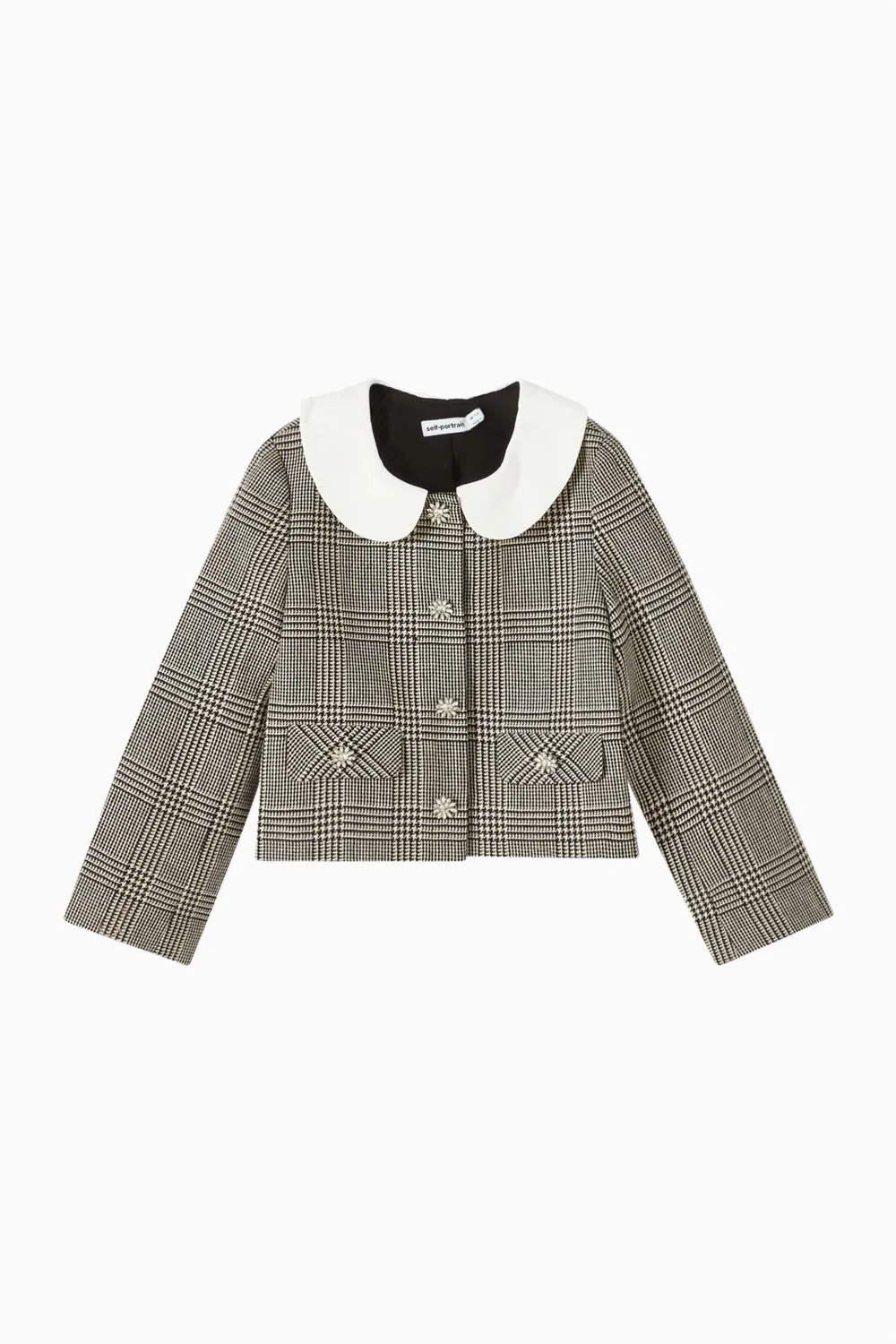 Куртка из шерстяной смеси Check Jacket Self Portrait