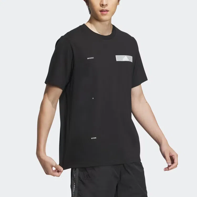 Футболка с принтом Tech Ref Adidas, черный — фото 4