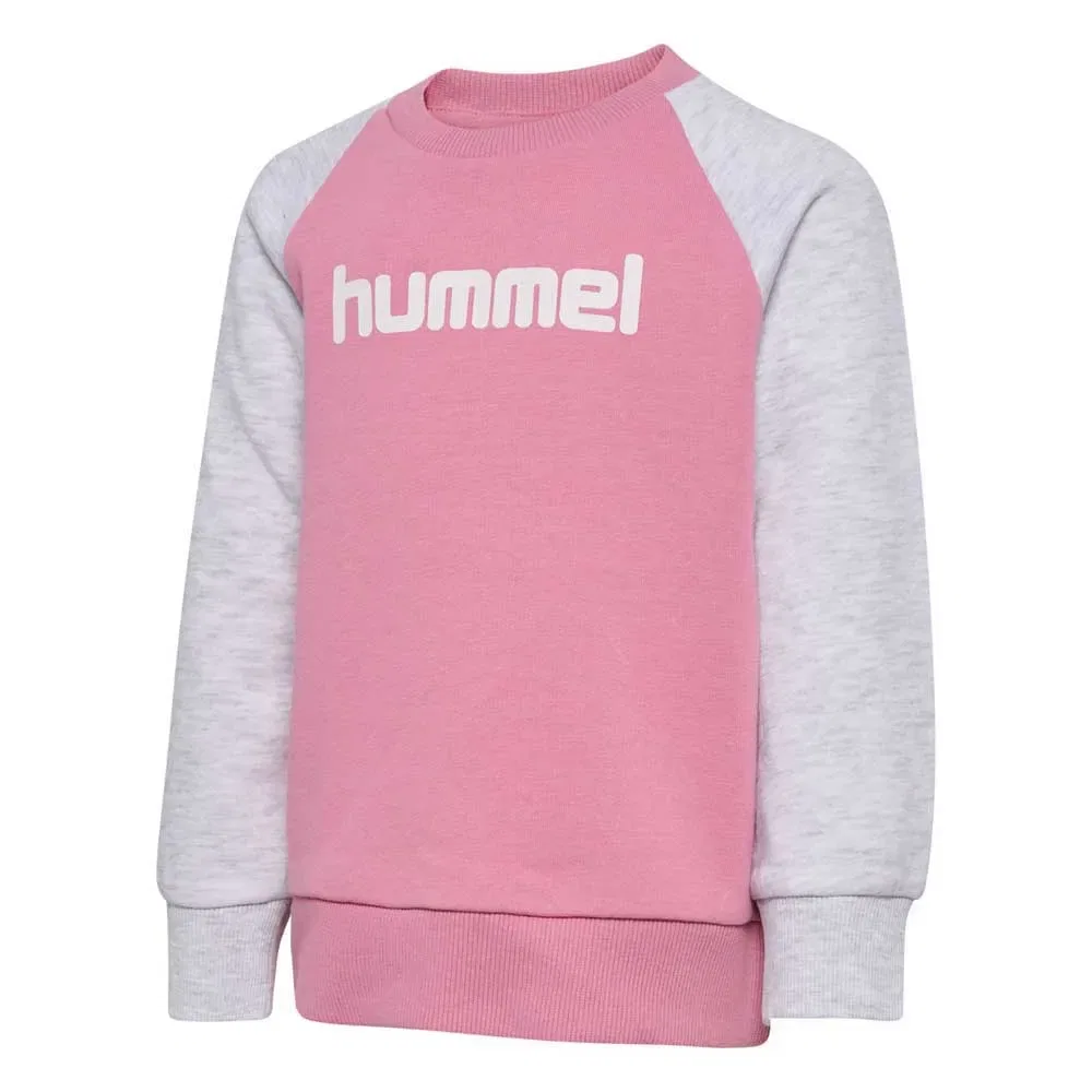 Детский спортивный костюм для девочек с длинным рукавом Mini Reg Base Hummel, Pink — фото 2