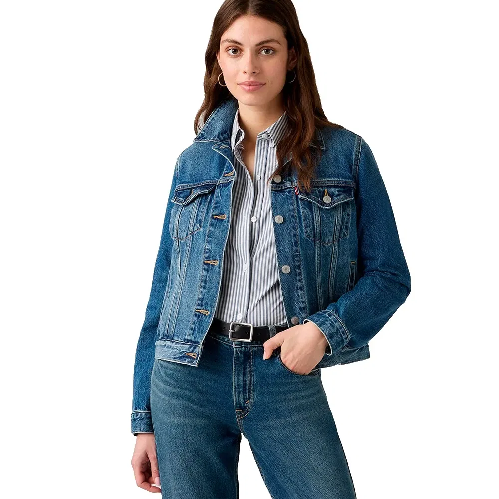 Женская джинсовая куртка Levi's Original Trucker Jacket, Blue — фото 4